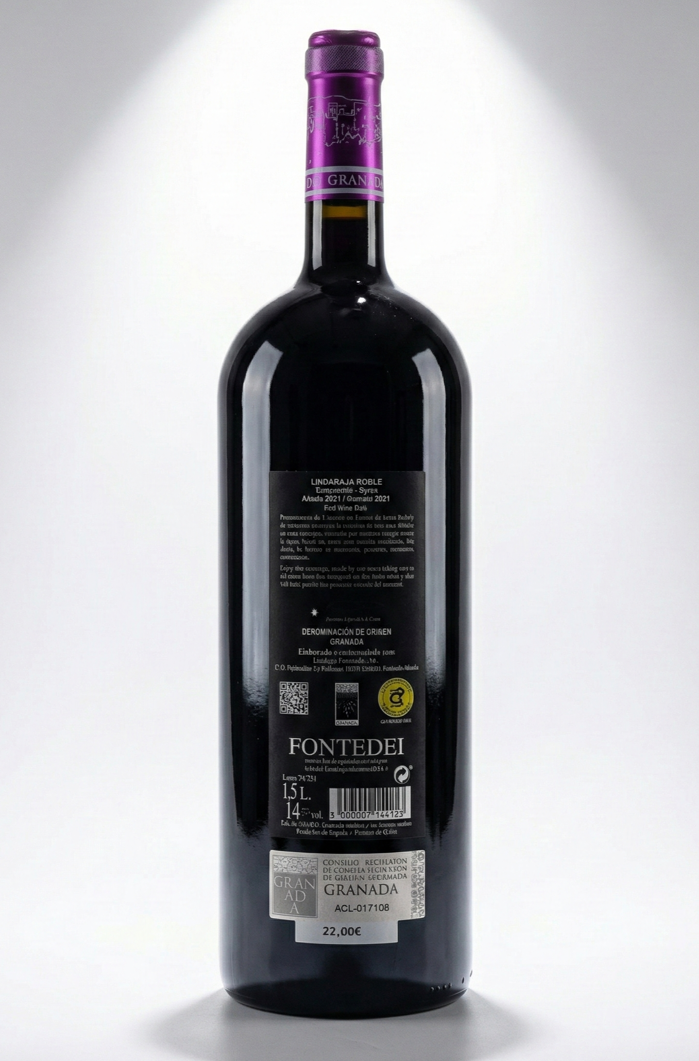 Vino Tinto Fontedei Lindaraja Roble - Formato Magnum (1,5L)
