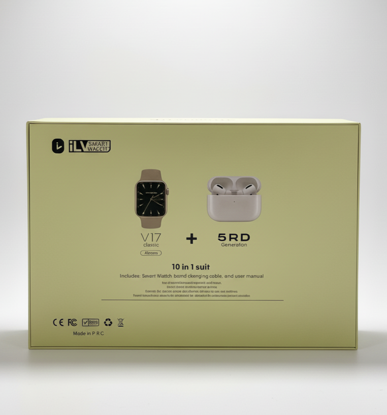 Smartwatch V17 Classic + Auriculares Bluetooth (GRATIS)